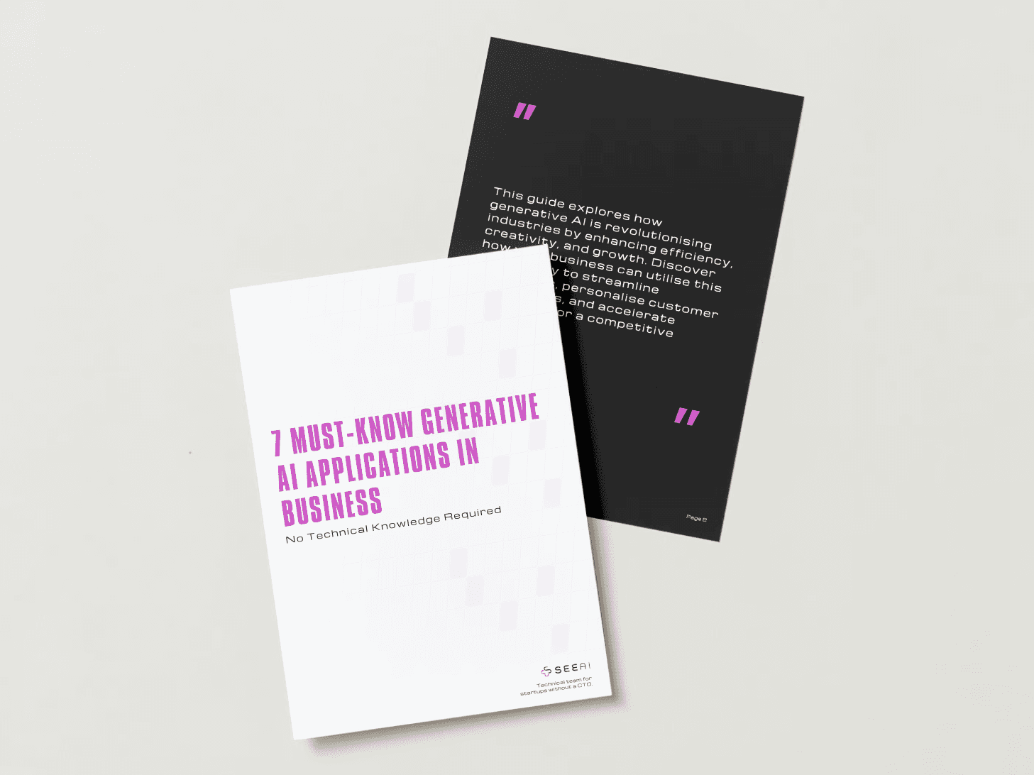 7 Must-Know Generative AI Applications in Business guide cover