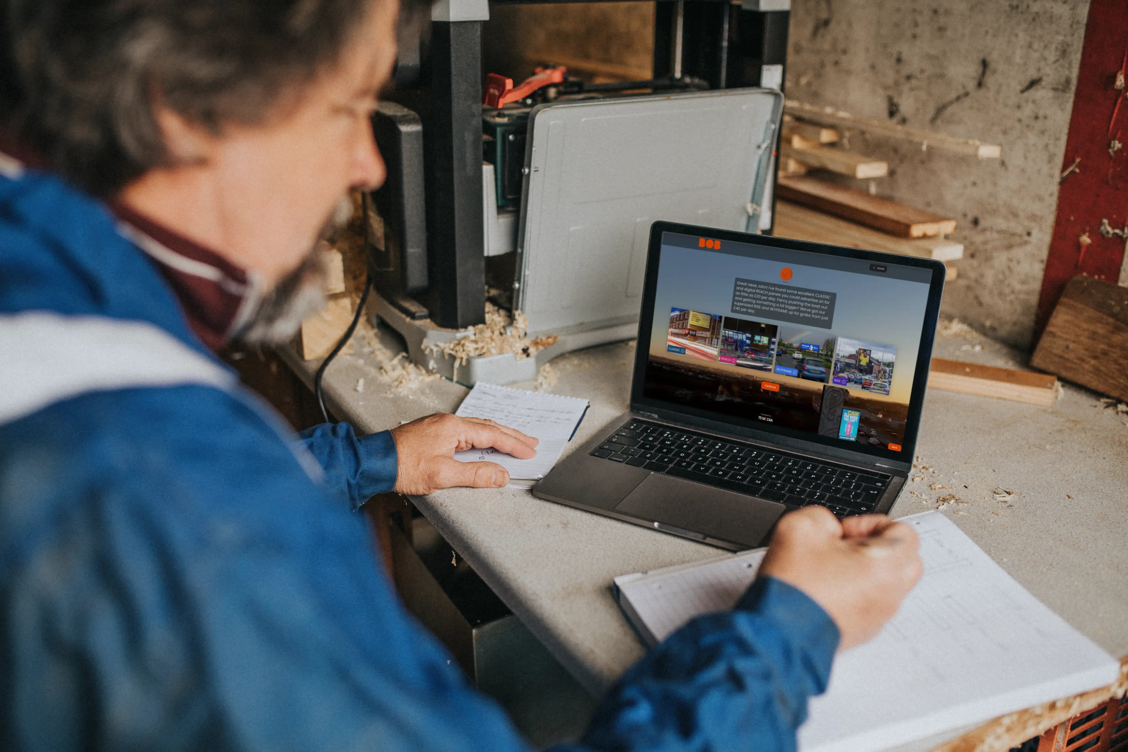 BOB-AI analytics chat interface